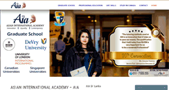 Desktop Screenshot of aia.lk