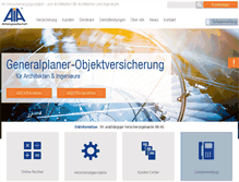 Tablet Screenshot of aia.de
